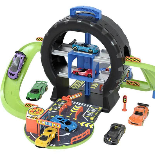 WheelWorld - Zestawy do zabawy z puzzlami i torami samochodowymi Adventure Toys