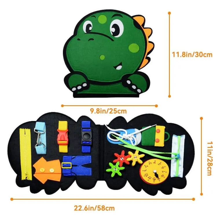 JurassicFun - Tablica edukacyjna Montessori z filcu